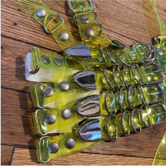 Neon Green UV Harness Top - Picture 7 of 12